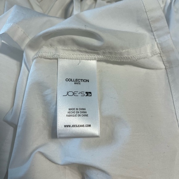 Joe’s Jeans Adelyn Poplin Flutter Sleeve White Top-NWT Size XS - Picture 7 of 10
